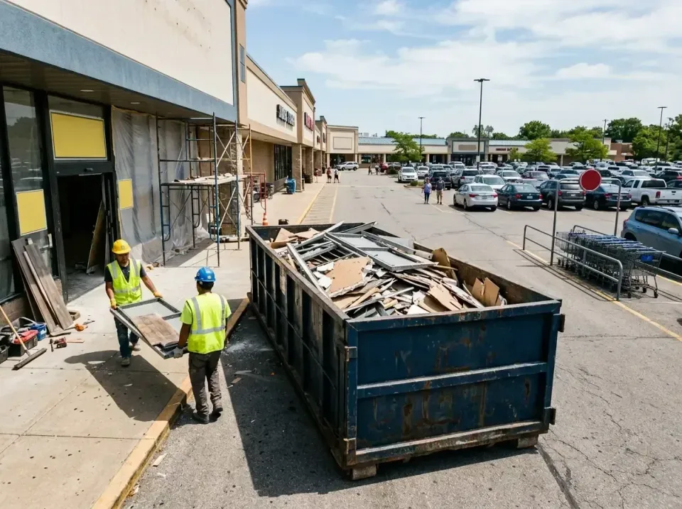 retail-store-renovation-debris-003 — frequently asked questions, Roll-off Dumpster Rentals in Spanish Lake, MO